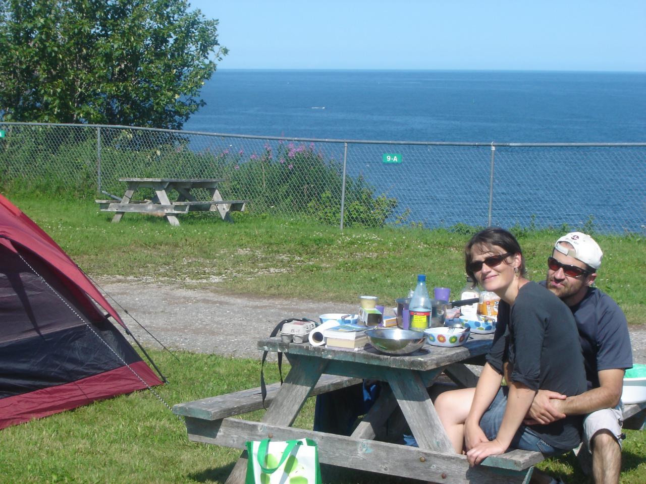 halte camping n°2 à Percé