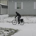 premiers tours de roues avec les schwalbe cx pro sur la neige fraiche